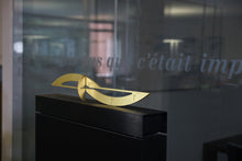 Load image into Gallery viewer, Around Five Natural Brushed Brass Sculpture of Time