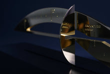 Load image into Gallery viewer, Around Five Natural Polished Brass Sculpture of Time