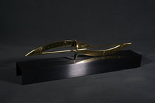 Load image into Gallery viewer, Around Five Natural Polished Brass Sculpture of Time