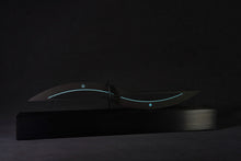 Load image into Gallery viewer, Around Five Brushed Black Aluminum Sculpture of Time - Sandman