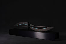 Load image into Gallery viewer, Around Five Brushed Black Aluminum Sculpture of Time - Sandman