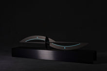 Load image into Gallery viewer, Around Five Brushed Black Aluminum Sculpture of Time - Sandman