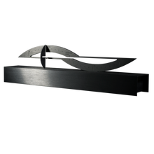 Load image into Gallery viewer, Around Five Brushed Anodized Black Aluminum Sculpture of Time