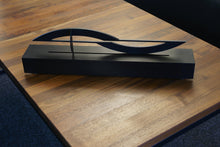 Load image into Gallery viewer, Around Five Brushed Anodized Black Aluminum Sculpture of Time
