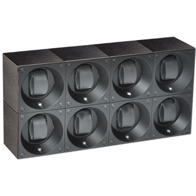 SwissKubik Black Aluminum Masterbox 8 Position