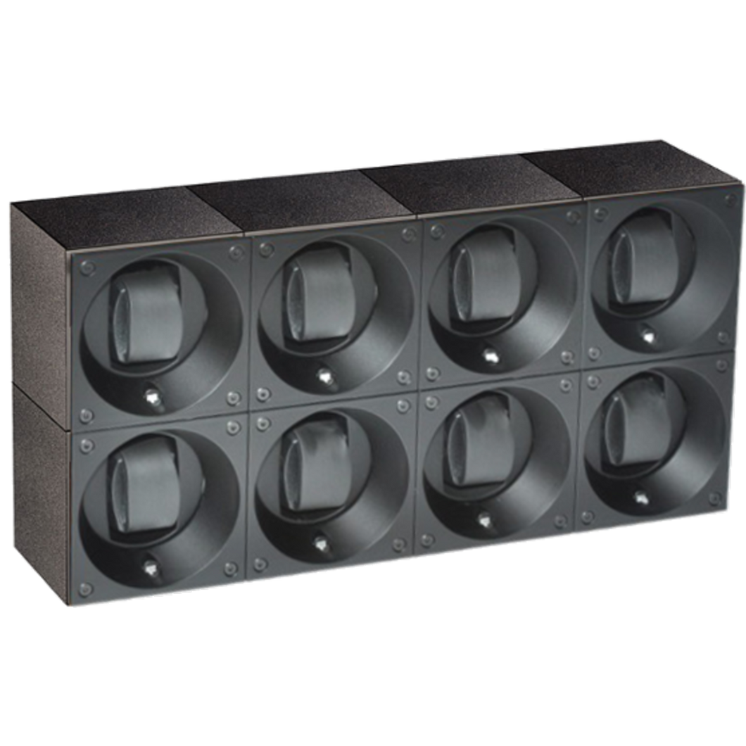 SwissKubik Black Aluminum Masterbox 8 Position