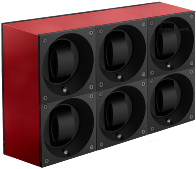 SwissKubik Red Aluminum Masterbox Sextuple - MyWatchAccessoriesShop