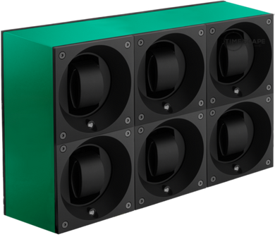 SwissKubik Green Aluminum Masterbox Sextuple - MyWatchAccessoriesShop